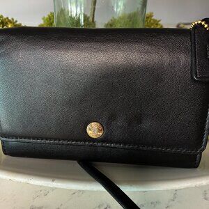 Coach Black Mini Crossbody Slim Wallet #63154